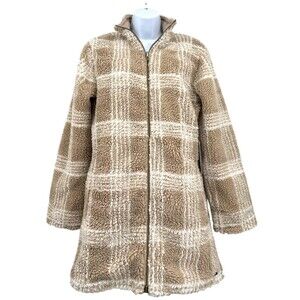 CARVE‎ DESIGNS NWT Women's XS Khaki Plaid Mason Reversible Jacquard Jacket